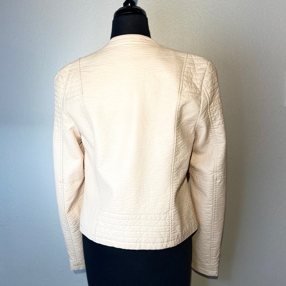 🎉HP🎉🖤Cupcakes and Cashmere faux leather Motto Jacket - Picture 5 of 6